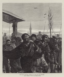 La guerre en Bulgarie, évacuation des malades et des blessés